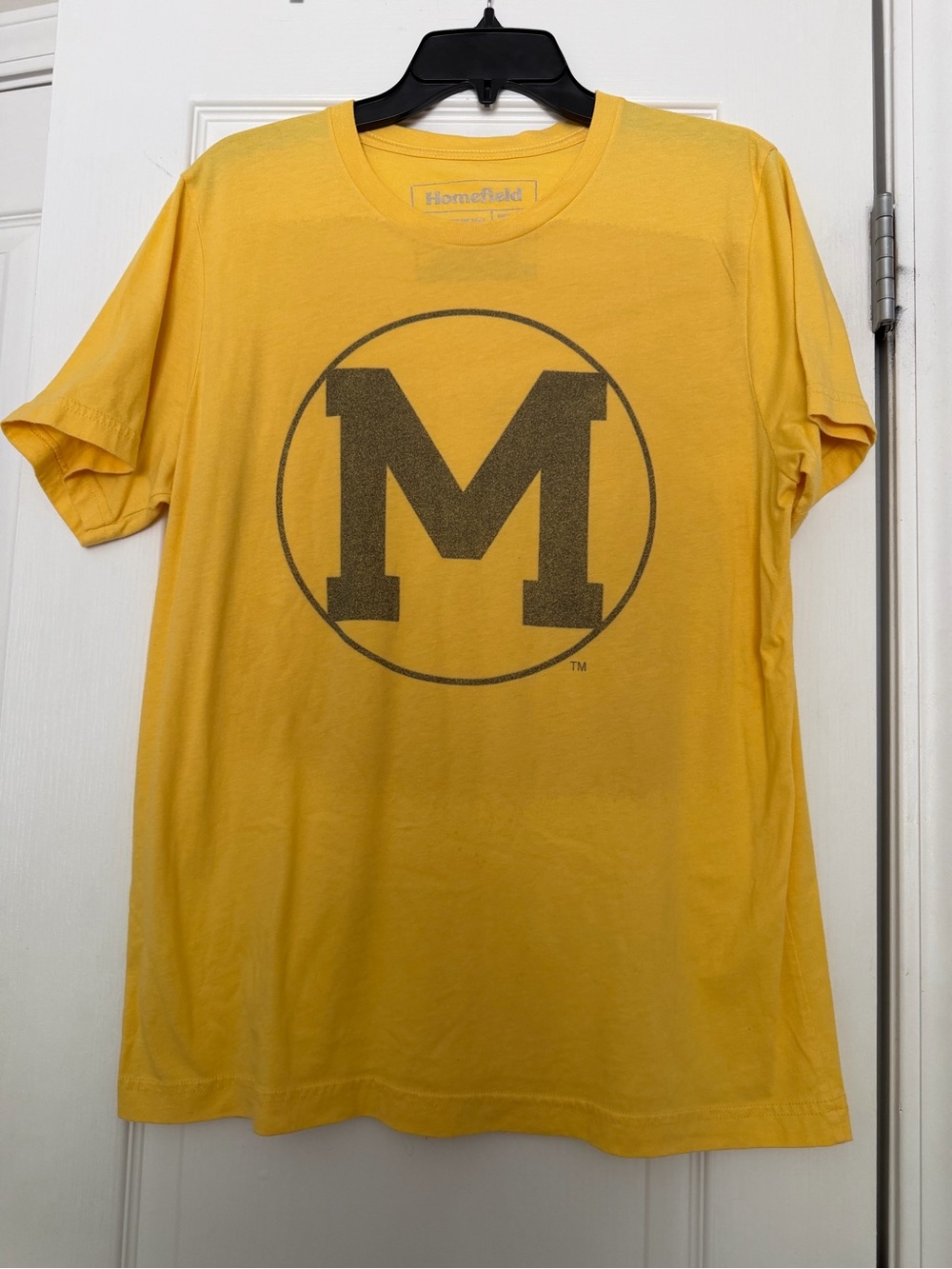 Yellow University of Michigan Tee Size L